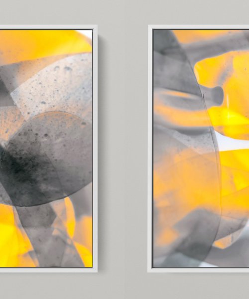 META COLOR XVI - PHOTO ART 150 X 75 CM FRAMED DIPTYCH by Sven Pfrommer