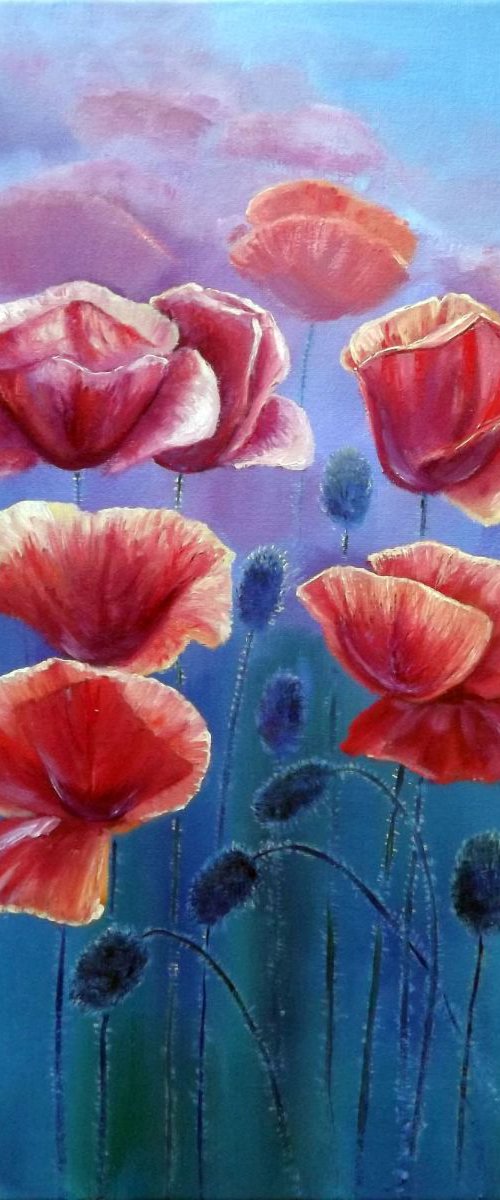 Poppies by Oleg Riabchuk