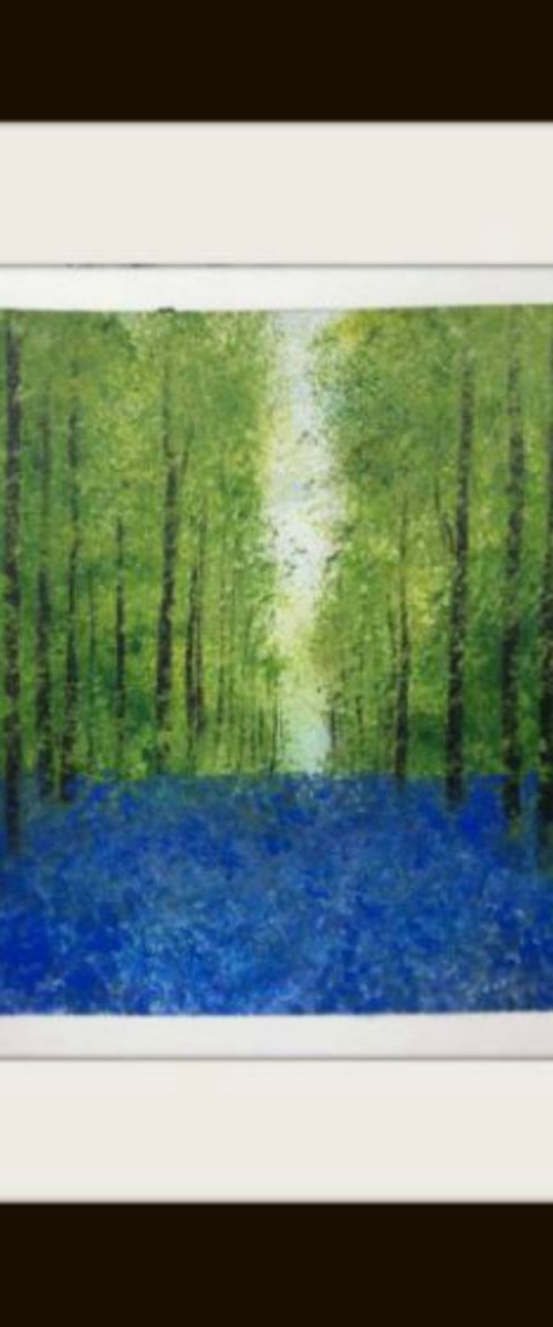 Bluebell Woods Hampshire by Jan Rippingham