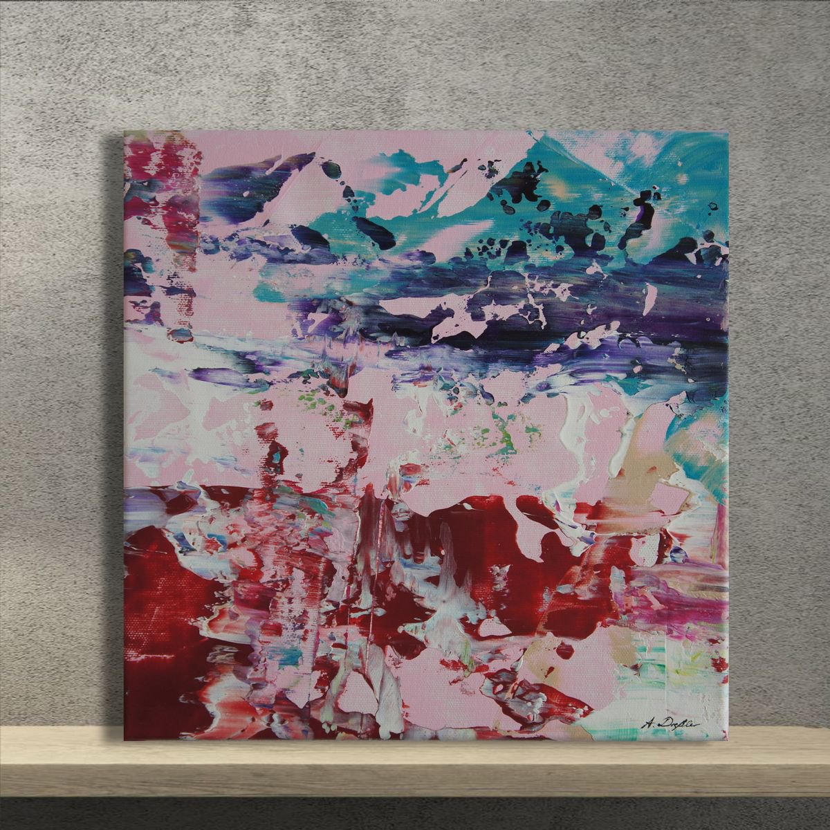 A Square Foot On The Richter Scale V (30 x 30 cm) (12 x 12 inches) by Ansgar Dressler