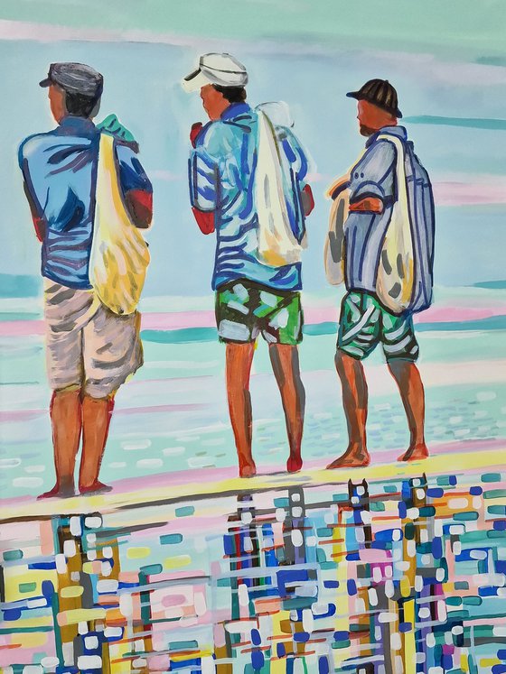 At the beach / 100 x 70 cm