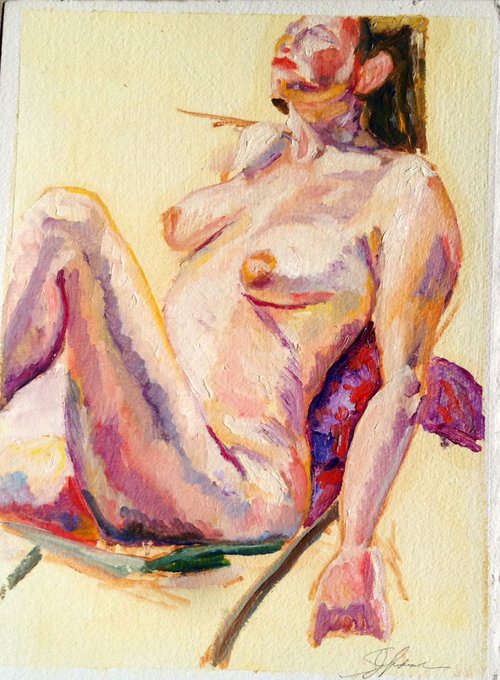 Nude Study 14 by Sandi J. Ludescher