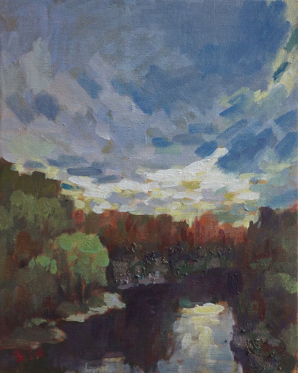 Clouds Over South Park Oxford By Jixiang Dong, 8 X 10, Artwork For Sale On Artfinder