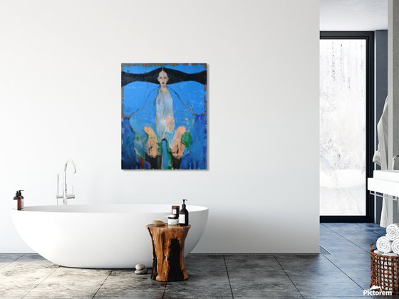 My Red — Figure in Dramatic Blue