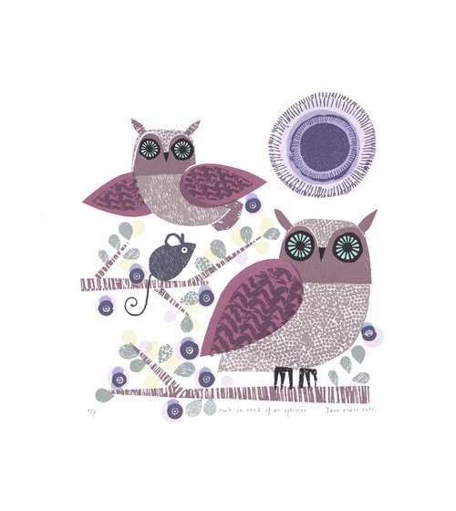 Owls in need of an optician by Jane  Ormes