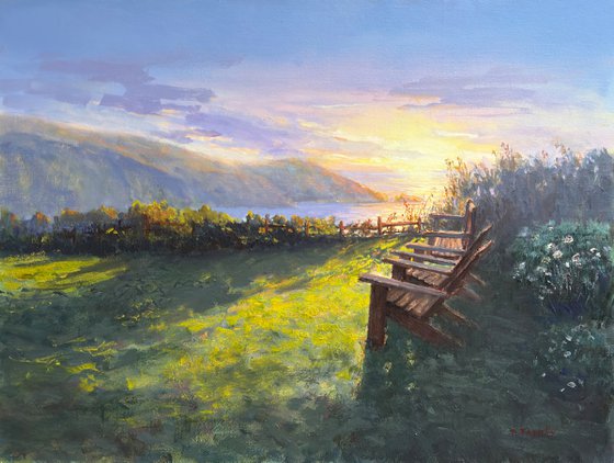 Sunset At Albion Cove