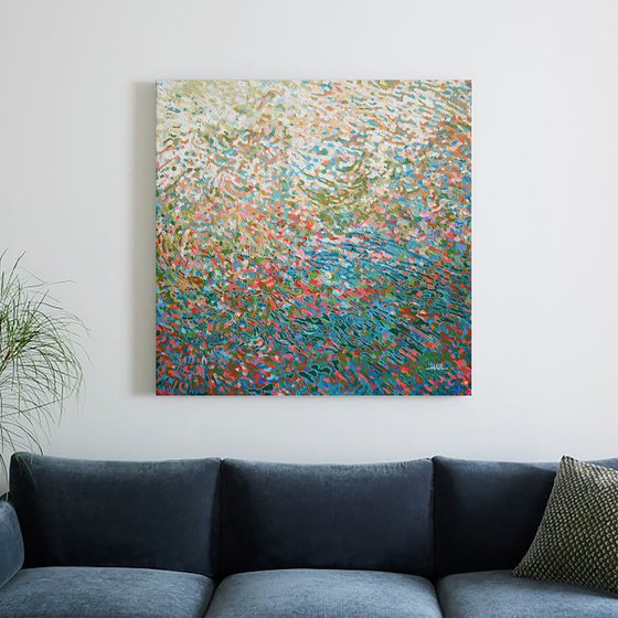 Brilliant Sunset, 30 x 30"
