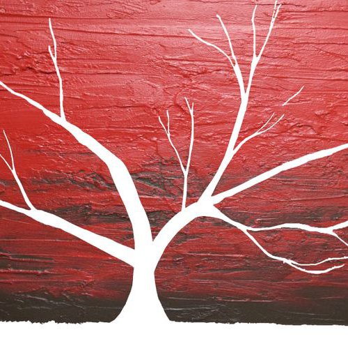 Red Sky at Night tree of life painting by Stuart Wright