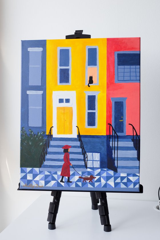 New York brownstones