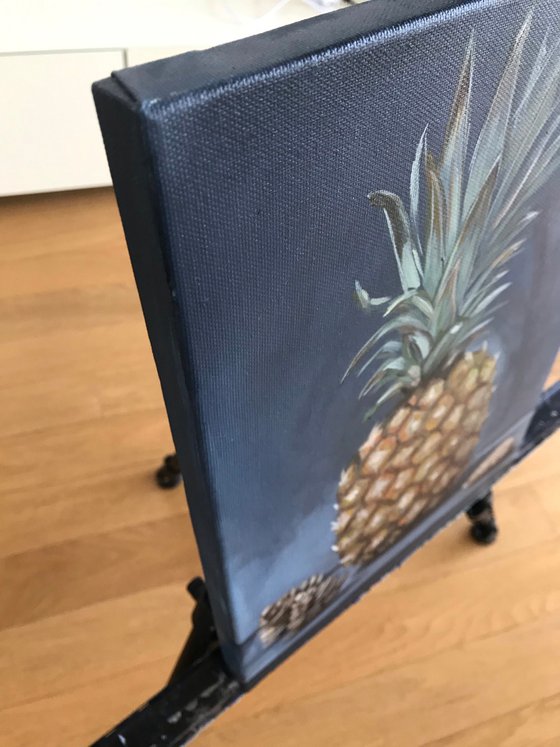 Still life Pineapple oil painting 24x33cm