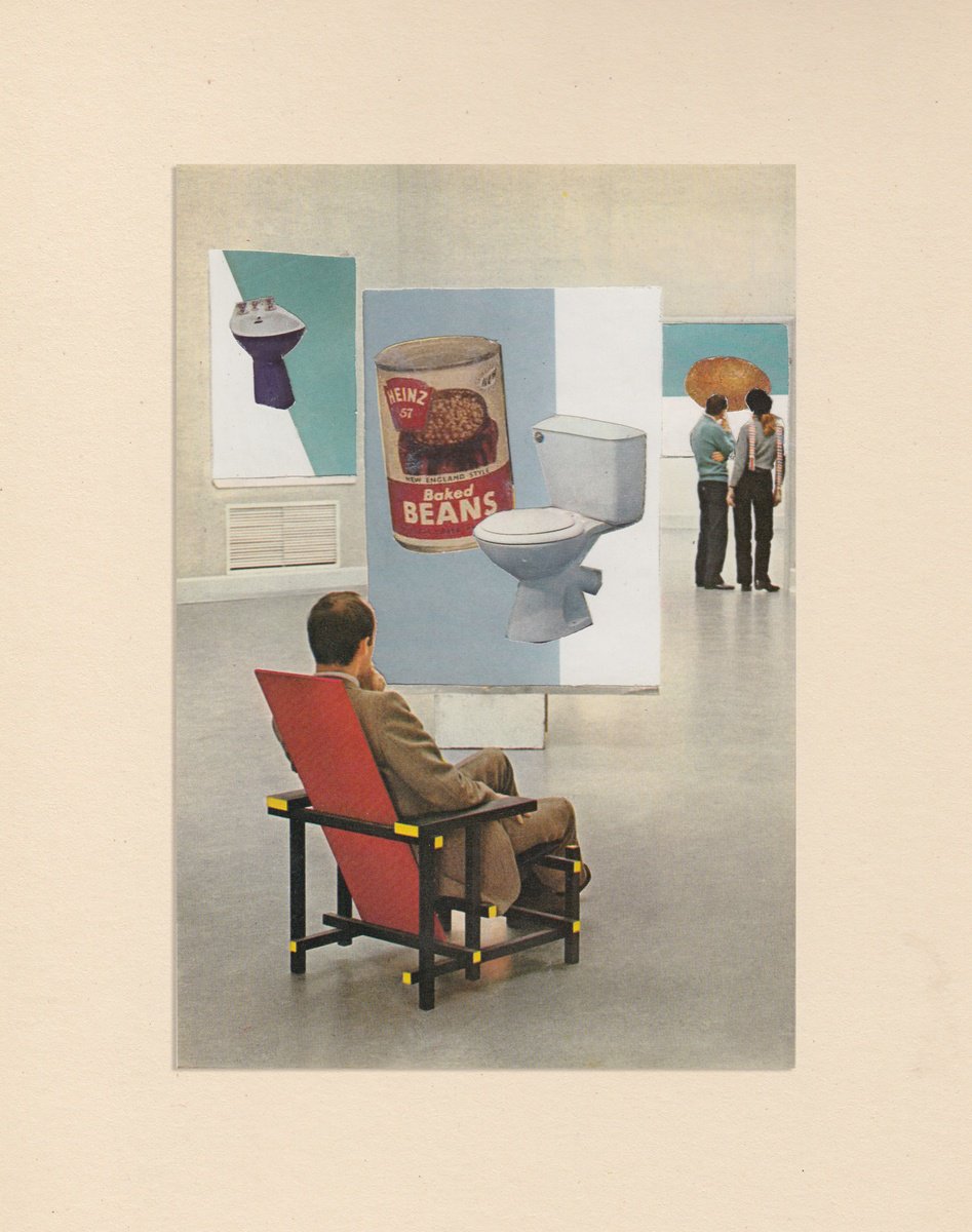 Portrait Collage By Jon Garbet, 7 X 9, Reflexive Project (Beans), Original Artwork