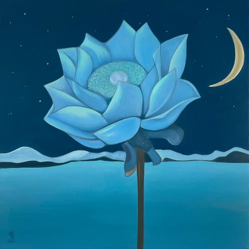 Blossom Blue 3 by Helena Revuelta