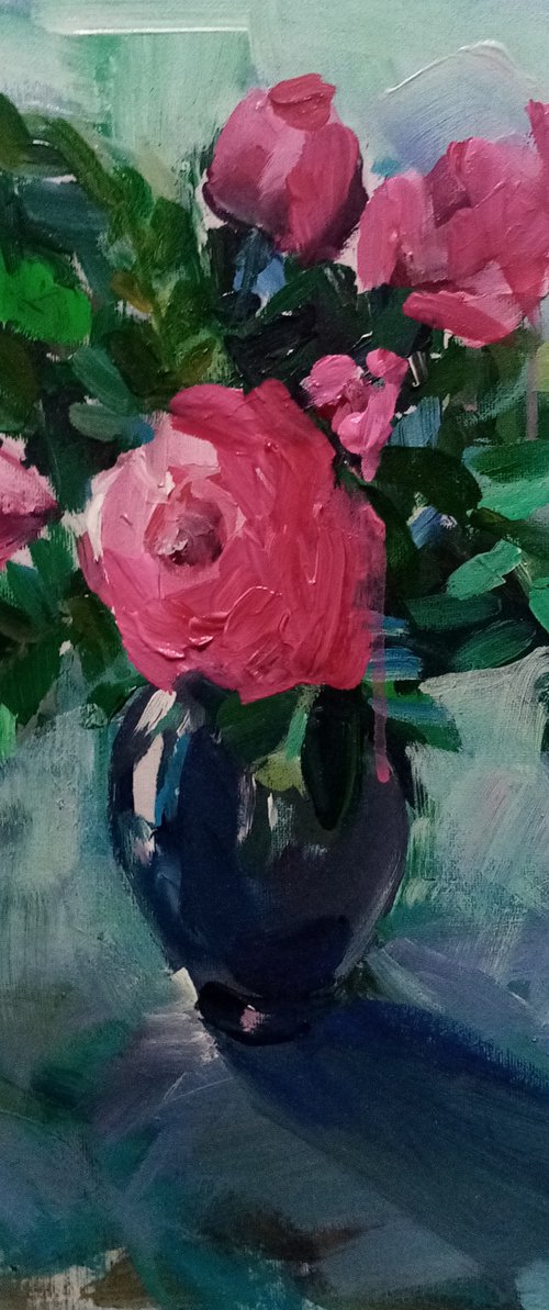 Roses from the garden by Oxana Raduga