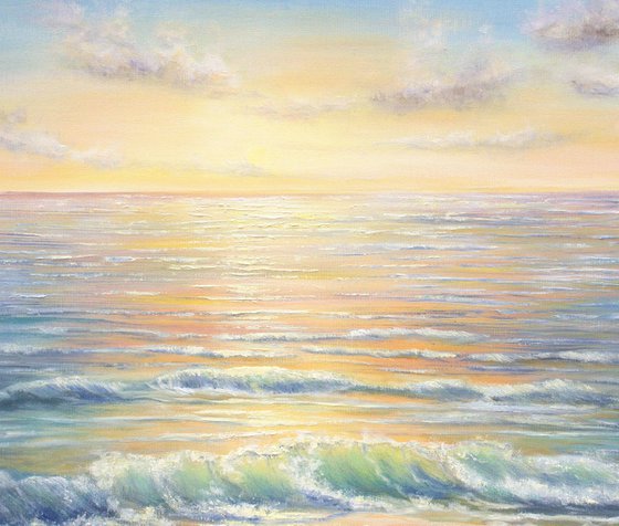 Light over the ocean