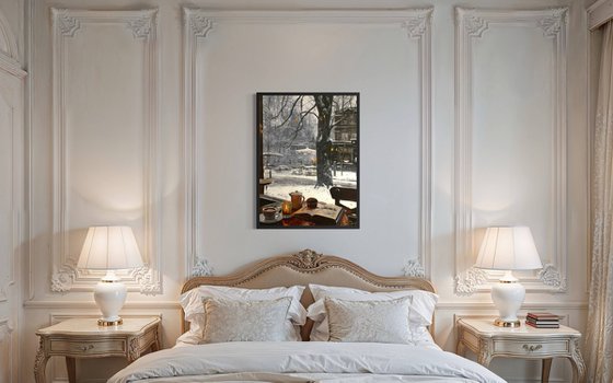 Snowfall by the Window