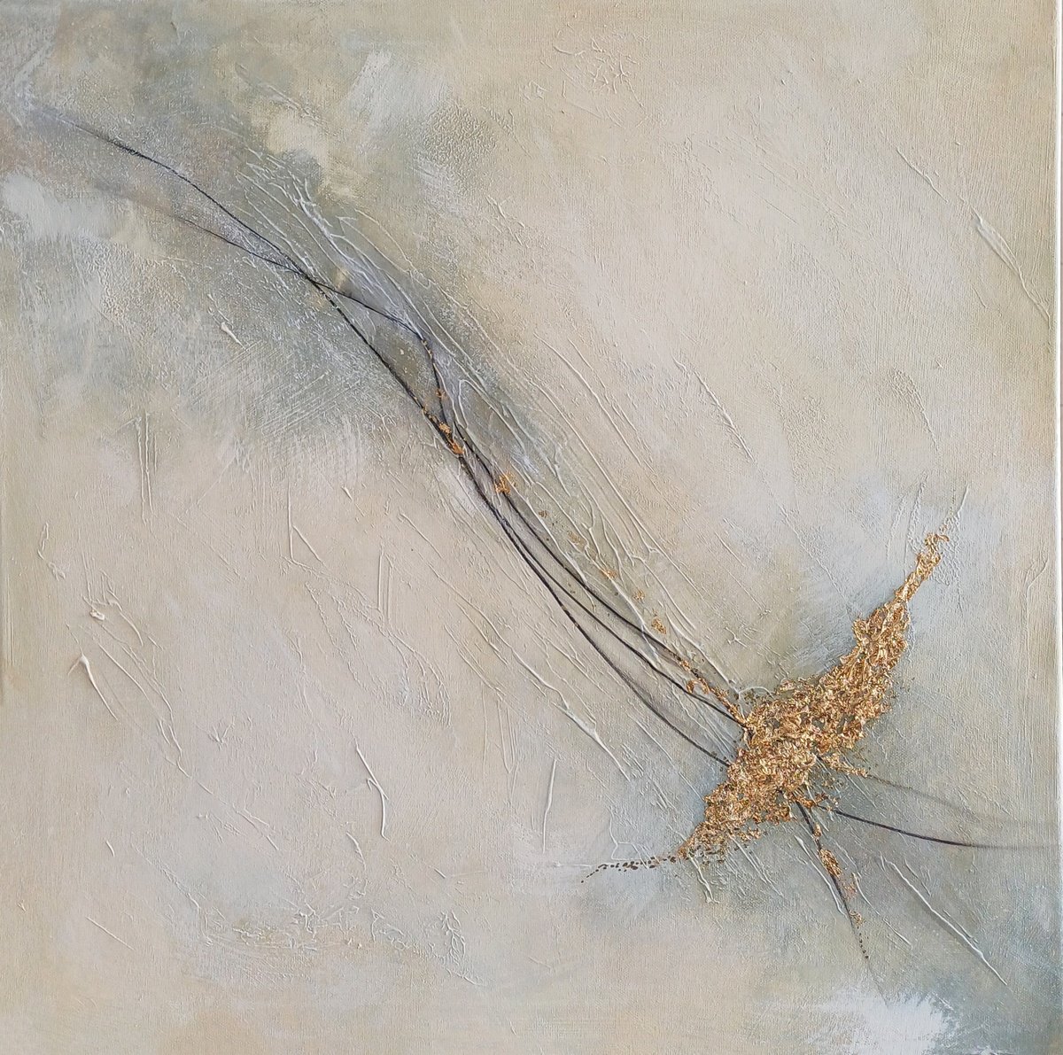  Silent Crossing By Danguole Serstinskaja, 24 X 24, Artwork For Sale On Artfinder