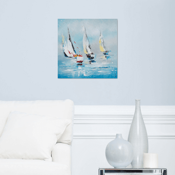 Sailing(framed 22,5"x22,5")