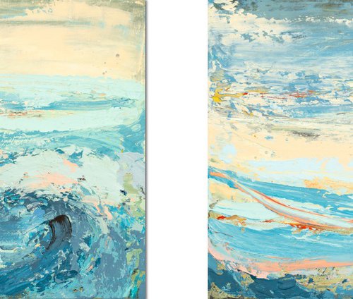 Diptych (emotional seascapes) by Susana Sancho Beltrán