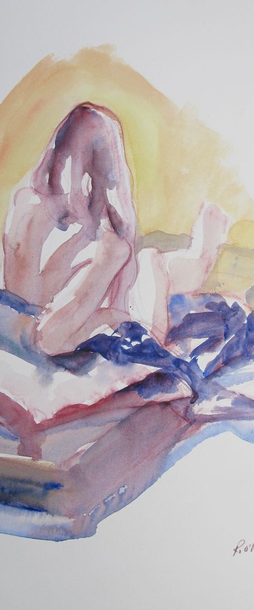 Reclining female nude by Rory O’Neill