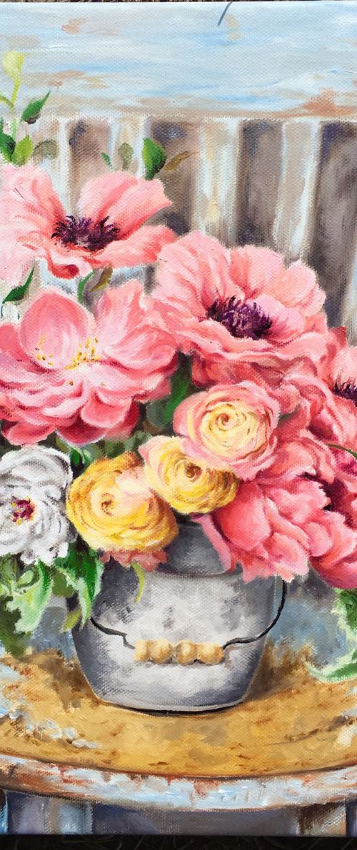 Flower pastel by oana voda