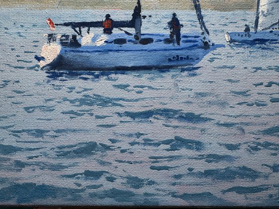 Seascape with Sailboats 52