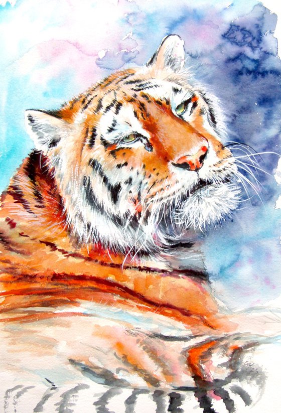 Resting tiger