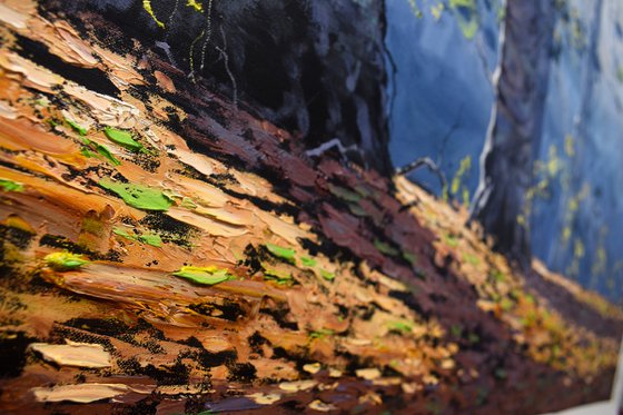 Forest trees and Sun rays