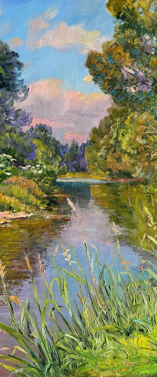 River in Soft Light by Aleksandr Dubrovskyy