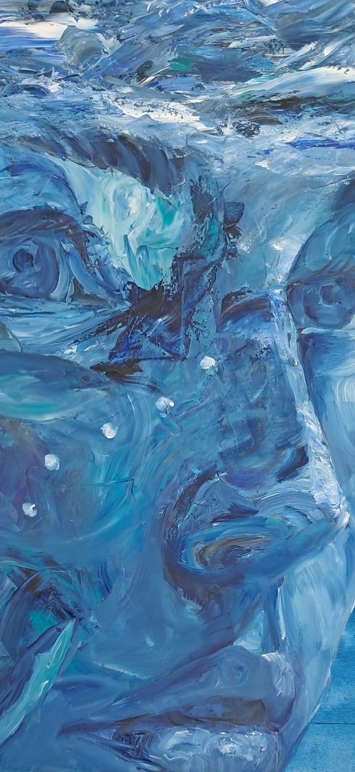 Blue Portrait by Evi Panteleon