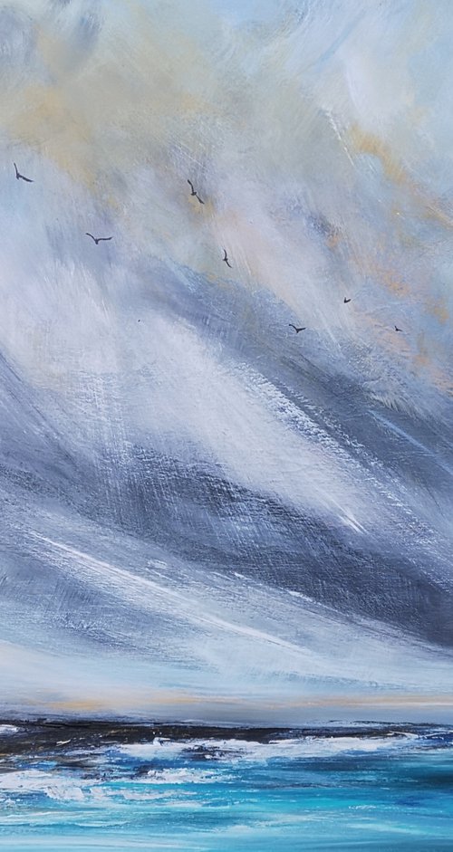One Blustery Day - Large Seascape by Mel Graham