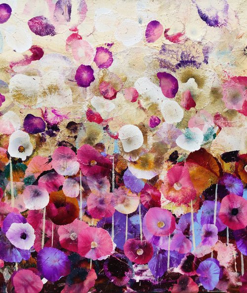Blush Bloomscape by Angie Wright