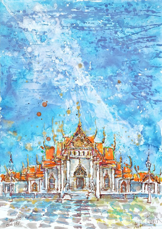 Temple and sky