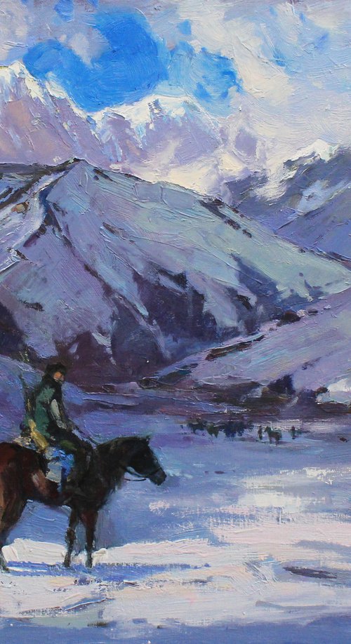 "In the mountains" by Alisa Onipchenko-Cherniakovska