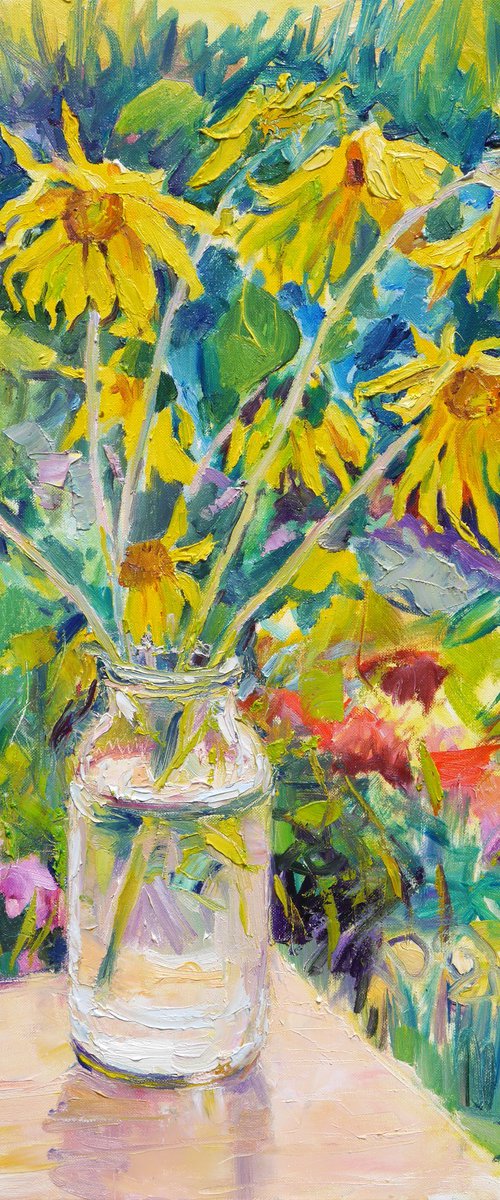 Sunflowers, sunny day by Dima Braga