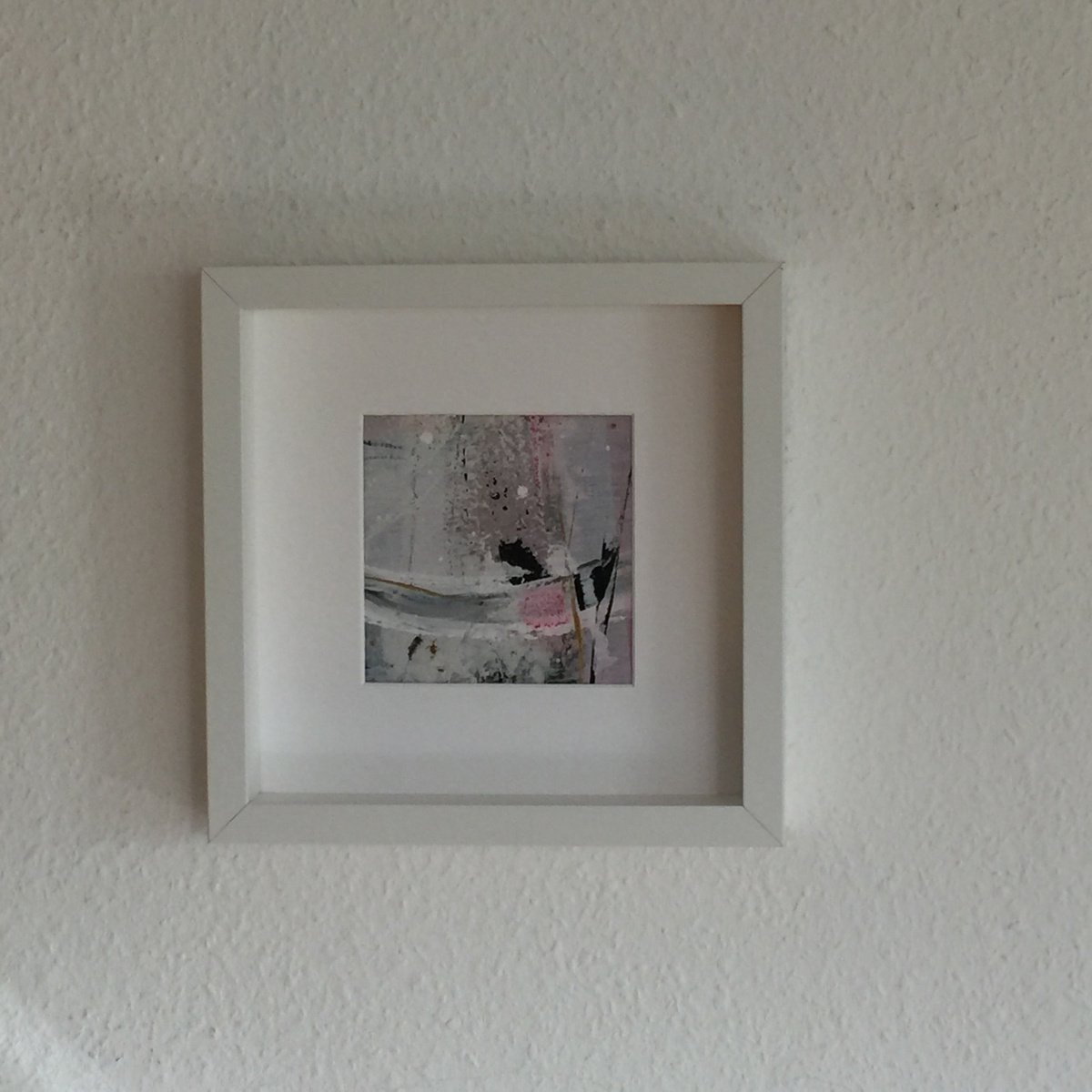 Abstract Acrylic Painting By Irene Gartner, 10 X 10, Pink Dreams 2, Original Artwork