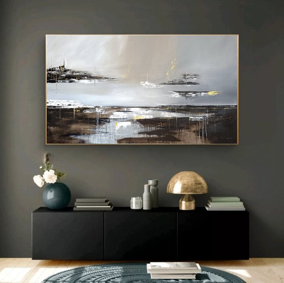 Brown Grey Gold Textured-Edge of Illumination