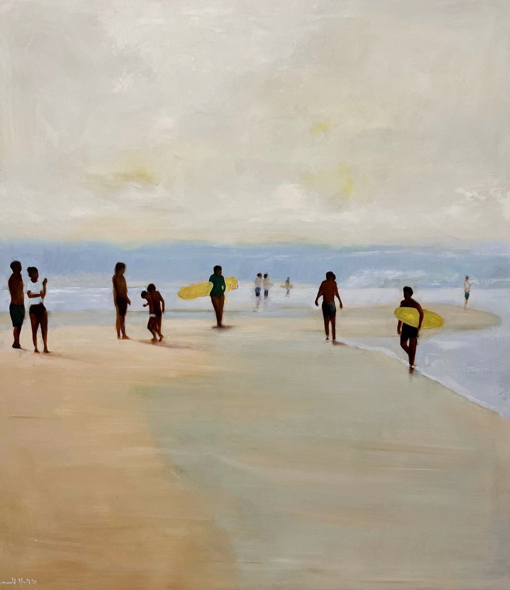 Golden Beach Surfers by Romuald Mulk Musiolik