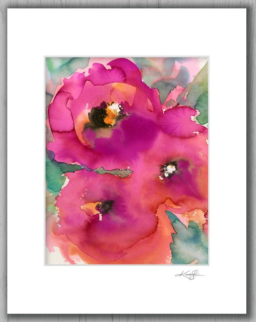 Floral Enchantment 26 - Flower Painting  by Kathy Morton Stanion by Kathy Morton Stanion
