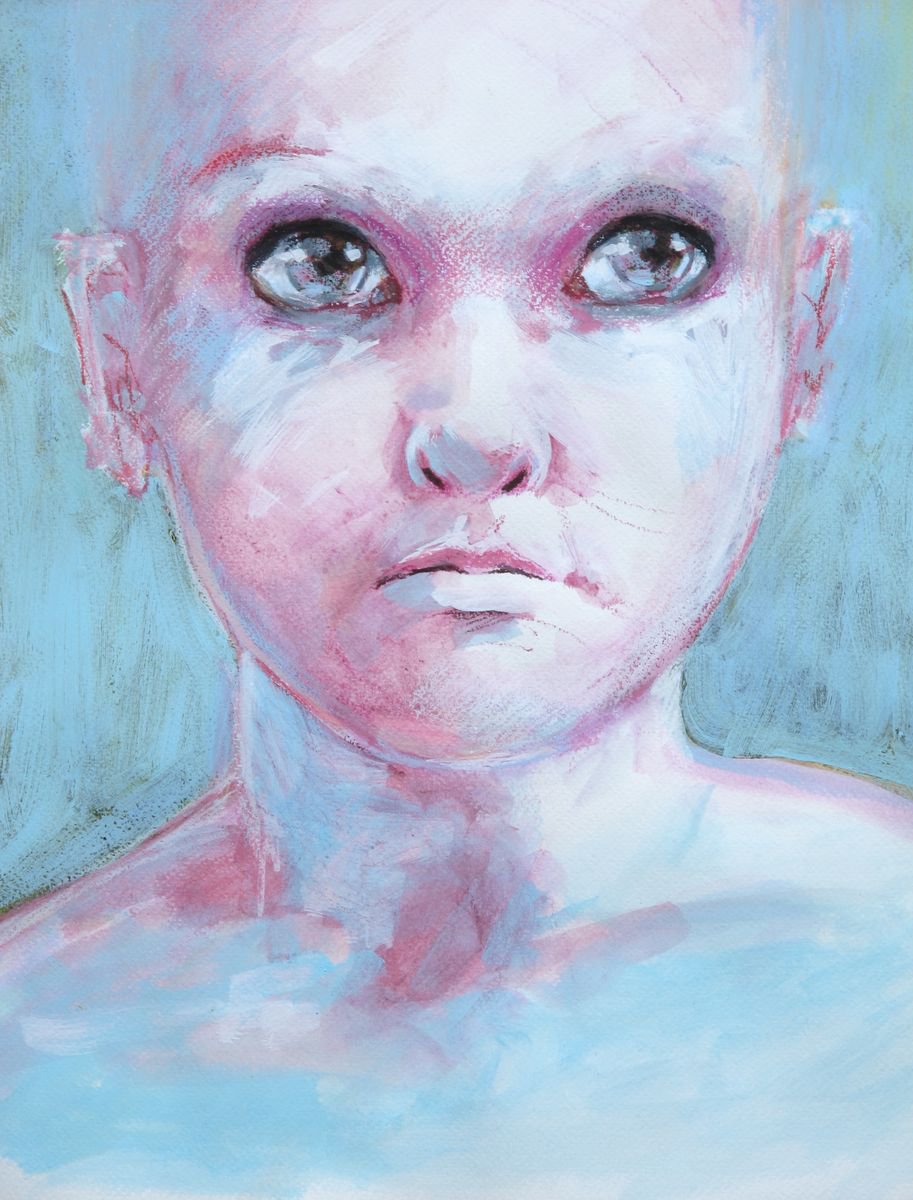 Pencil Drawing , Young Girl As A Fairy By Fabienne Monestier, 13 X 17, Artwork For Sale On Artfinder