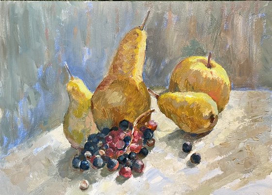 Pears, apples, grapes