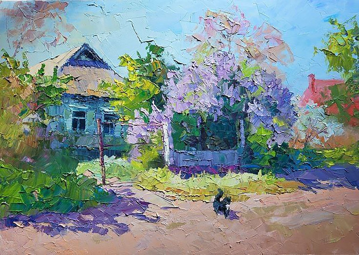 Oil painting A day in May Serdyuk Boris Petrovich nSerb901 by Boris Serdyuk