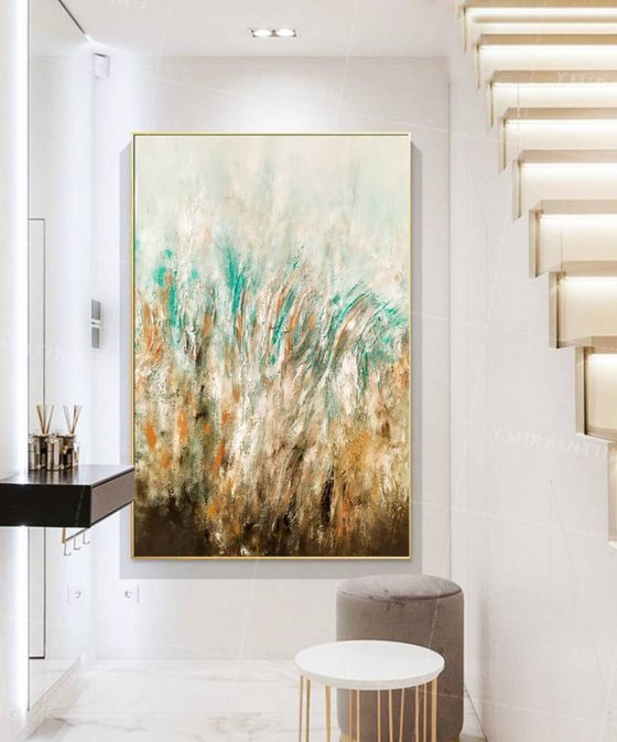 Land 70x100cm Abstract Textured Painting