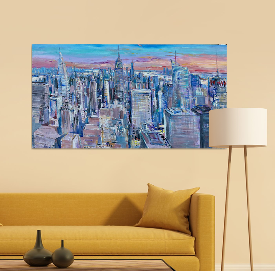 Manhattan New York 140 x 75 cm