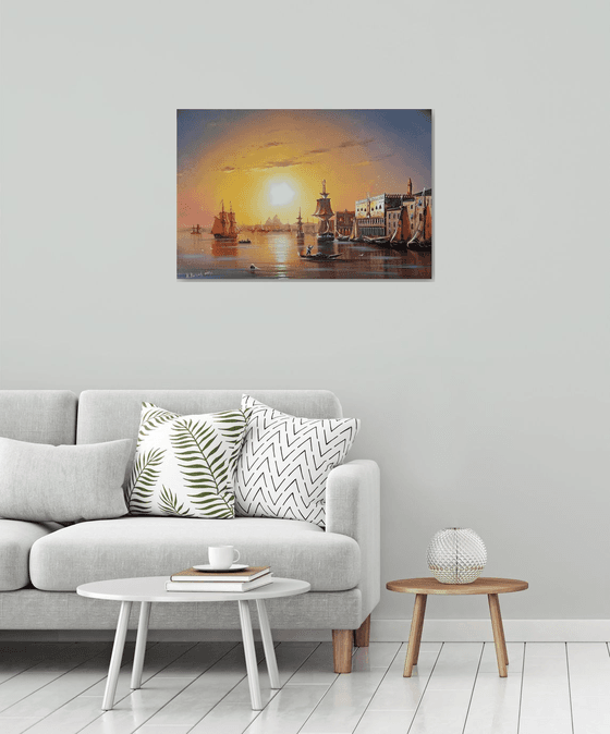 Port -1(60x90cm, oil painting)