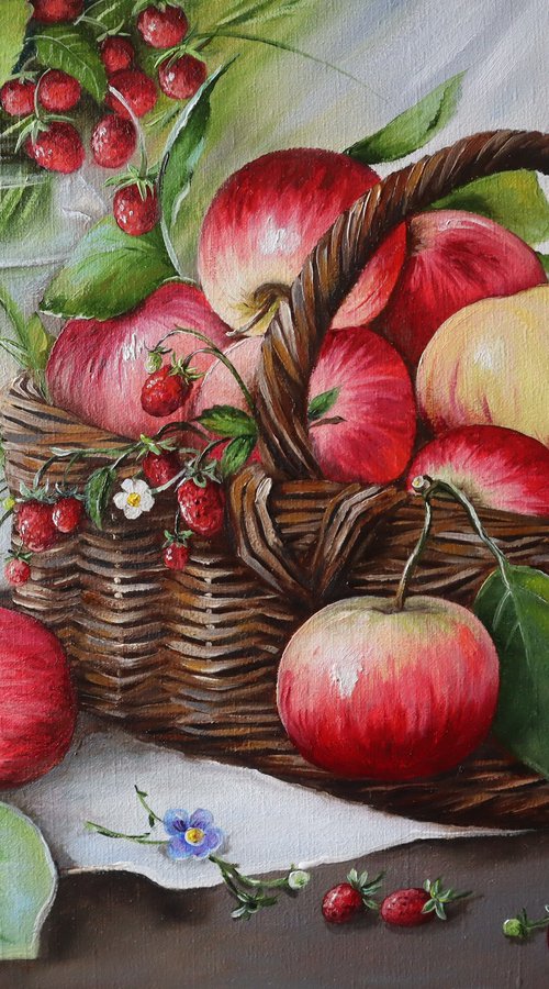 Red Apples Still Life by Natalia Shaykina