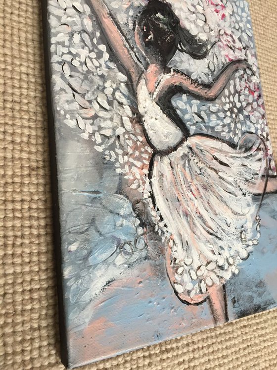 Ballet Series II Acrylic Painting of Ballerina Dancer Art for Sale Gift Ideas Original Paintings Painting on Canvas Ready to Hang Free Delivery