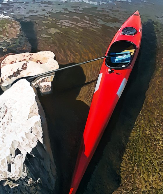 A Red Kayak