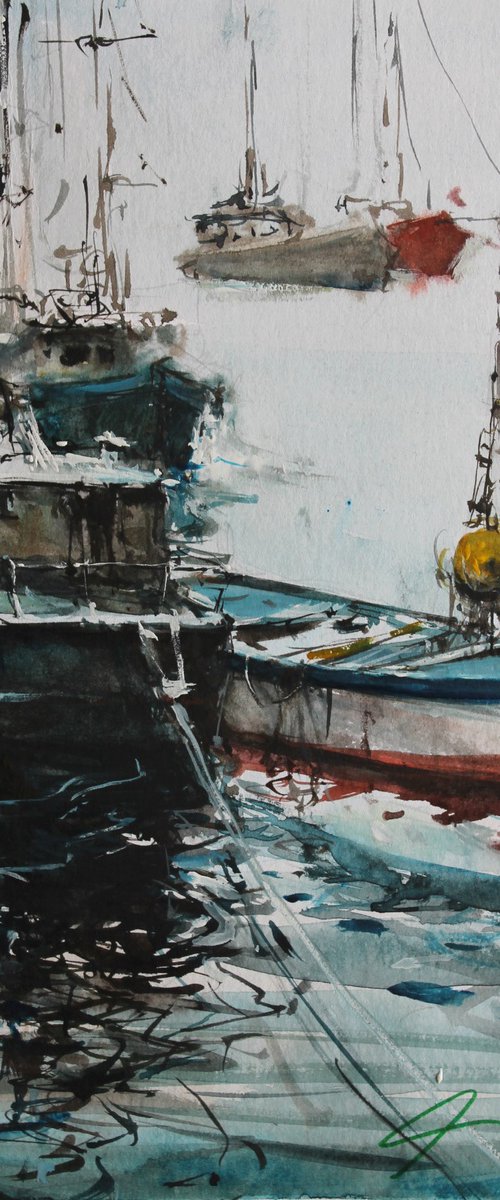 Amalfi Boats by Maximo Damico