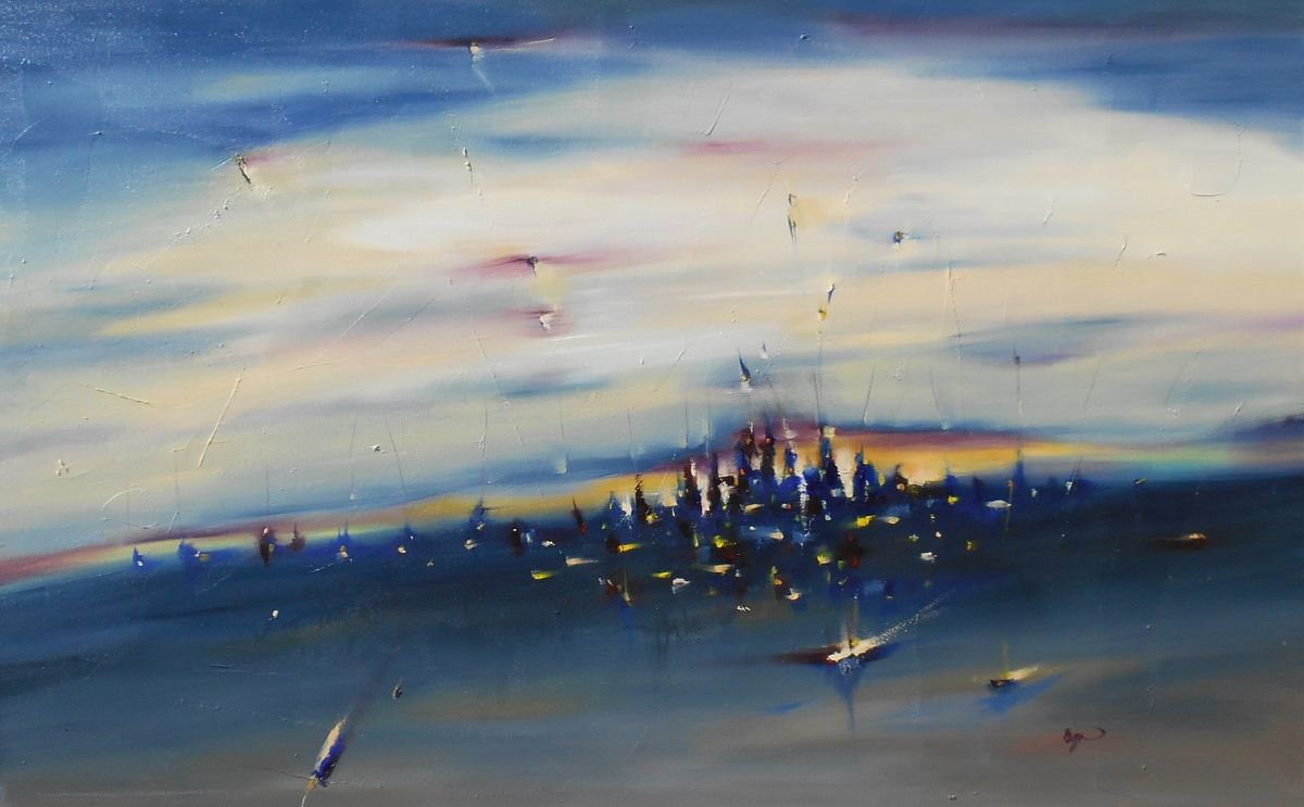 Impressionistic Painting , Between By Cynthia Ligeros, 48 X 30, Artwork For Sale On Artfinder