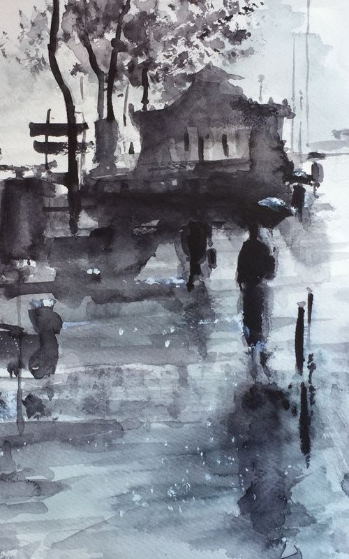 A.rainy day in Paris by Bernd Rieve